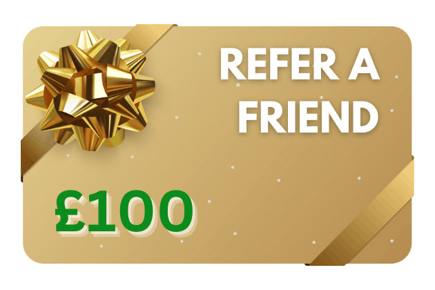 Refer a friend and get a £100 voucher to spend!